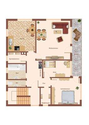 Skizze Grundriss Obergeschoss