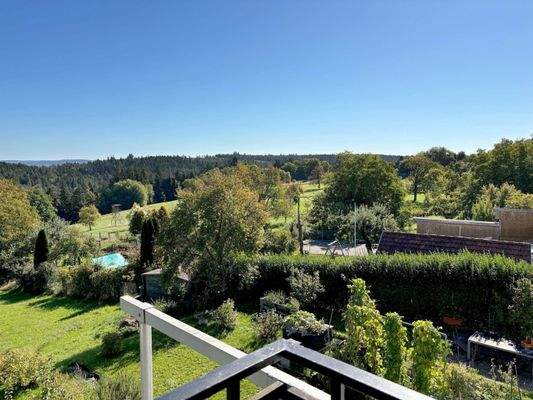 Phantastische Aussicht vom Balkon