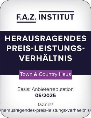 FAZ-Siegel_Herausragendes PLV_2025_Town & Country Haus
