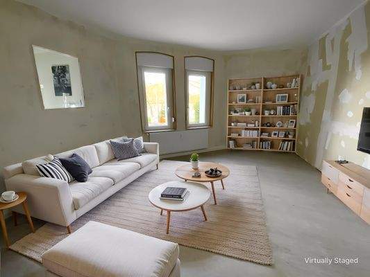 Wohnzimmer Mustereinrichtung