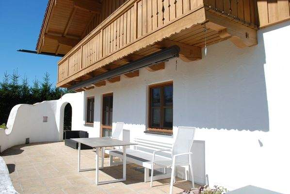 Die sonnige Südterrasse