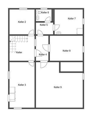 Grundriss Skizze Keller