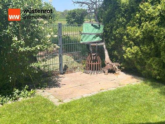 Rasenmäher-Waschplatz