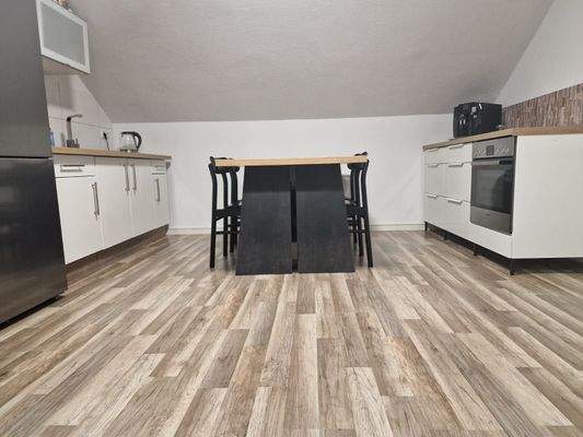 offene Küche (nicht die aktuelle Küche abgebildet)