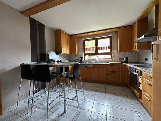 Küche im Dachgeschoss