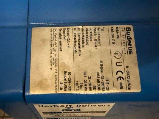 Heiztechnikgerät-Label