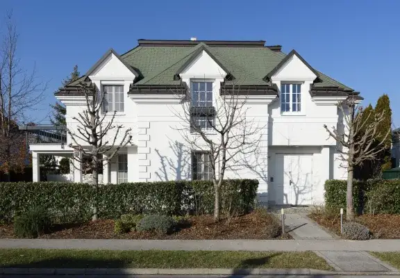 Ansicht Front Parkstraße Winter