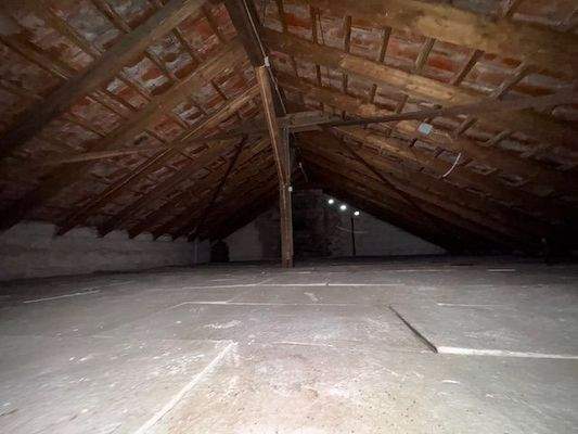 wärmegedämmter Dachboden