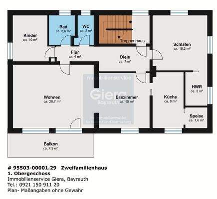 Grundriss Obergeschoss