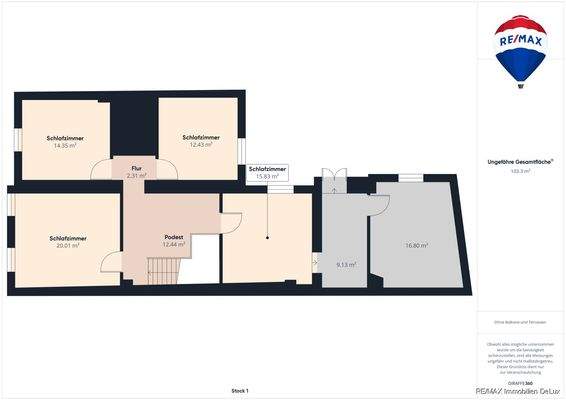 Grundriss Obergeschoss