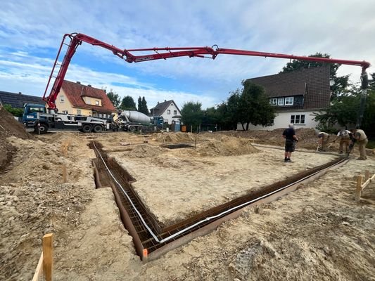 Beton wird geliefert