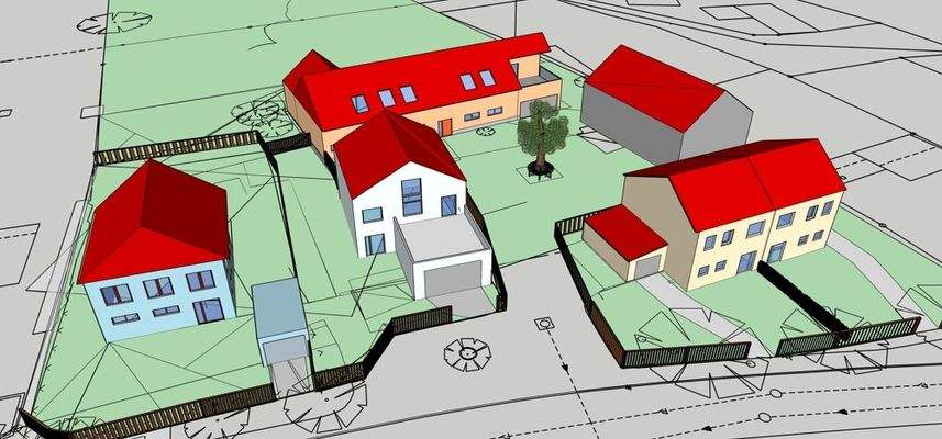 Ansicht Straße Visualisiert