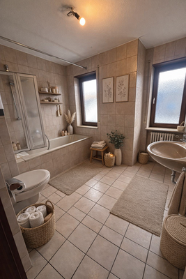 Badezimmer - virtually staged