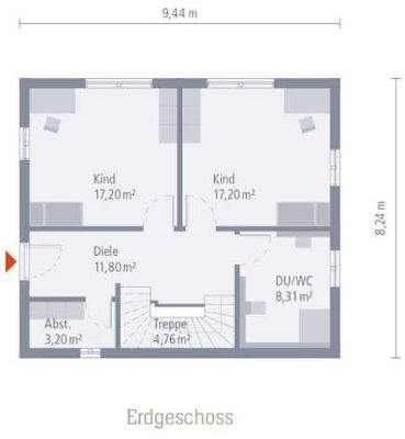 EG_Grundriss_Haus am Berg_Einfamilienhaus