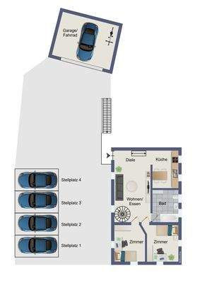 Obergeschoss Maisonette