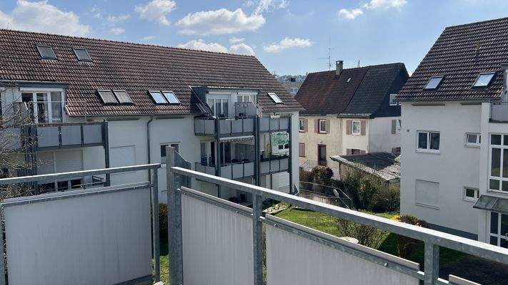 Blick vom Balkon