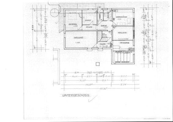 Grundriss Untergeschoß