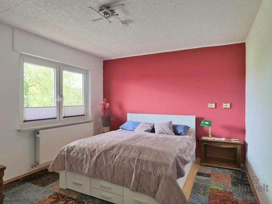 Blick ins Schlafzimmer