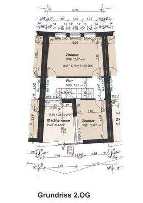 Grundriss 2.OG Studio