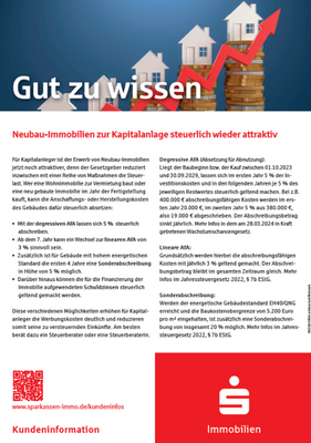 Steuerliche Vorteile nutzen