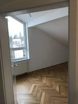 Blick ins Schlafzimmer