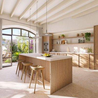 Moderne Einbauküche mit hochwertigen Materialien