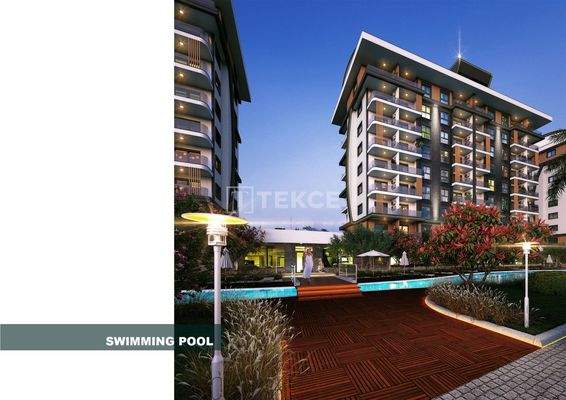 Sea and Pool View Stylish Flats in Alanya Payallar