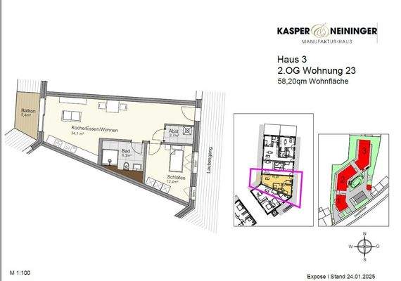 Grundriss Wohnung 23