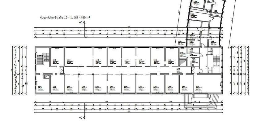 GR - 1. OG - 480 m²