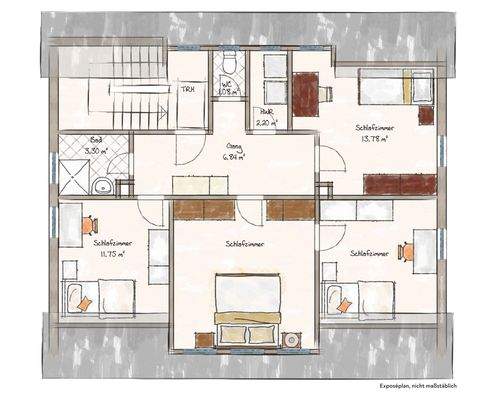 Grundriss Obergeschoß