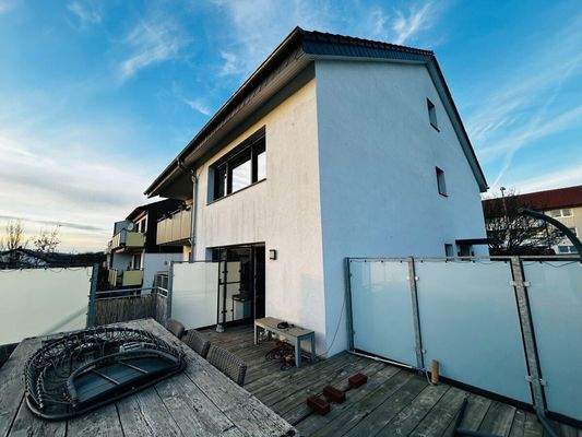 Ansicht von der Dachterrasse Haus