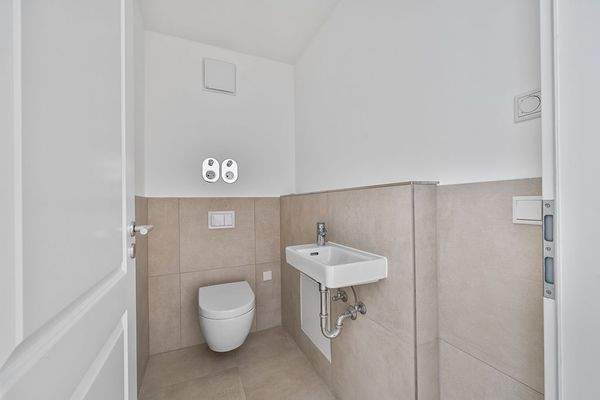 Gäste WC (kann nach Rücksprache und ggf. Aufpreis umgestaltet werden)