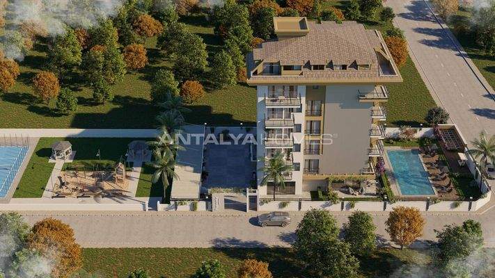 Elegant Apartments Just 200 M from Sea in Kestel Alanya