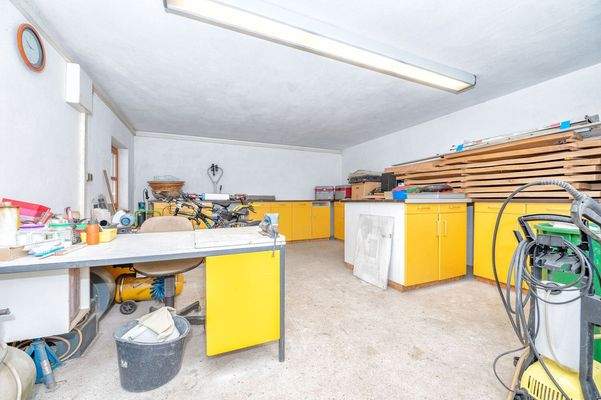 Werkstatt in der Scheune