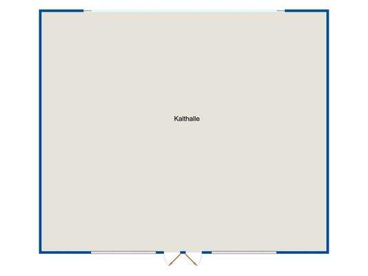 Grundriss Kalthalle