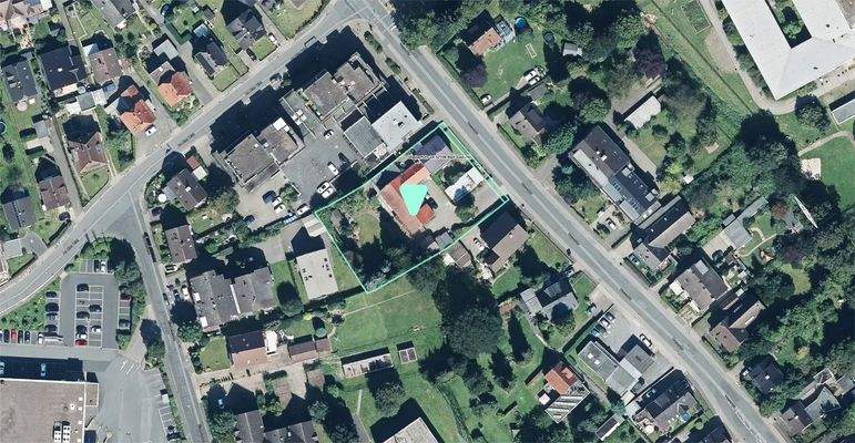 Wasserfuhr Grundstück Satellit