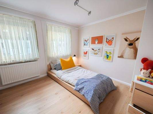 Kinderzimmer im Obergeschoss visualisiert