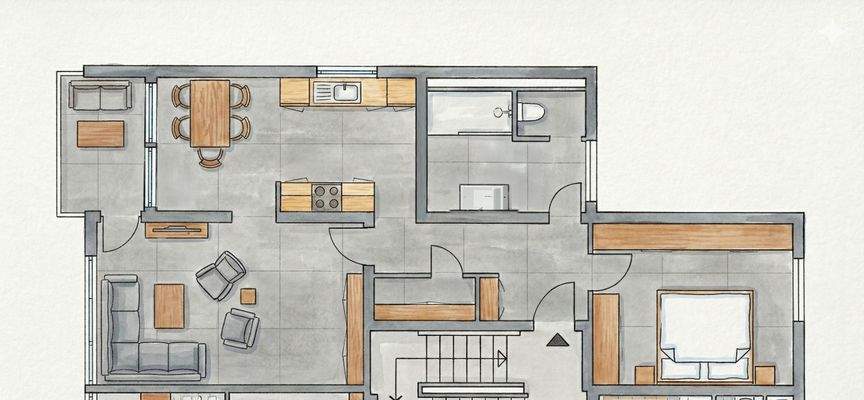 illustrierter Grundriss 