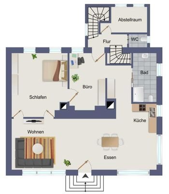 Erdgeschoss Loft