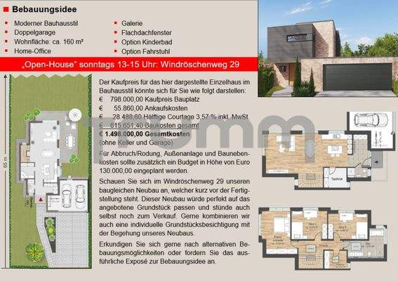 Bebauungsidee Einzelhaus