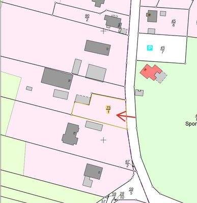 Lageplan: Baugrundstück