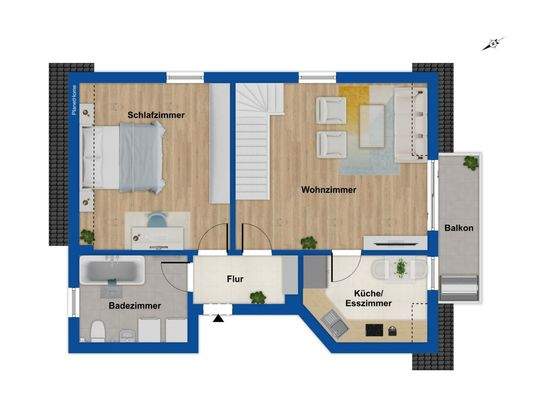 Grundriss 2. Obergeschoss