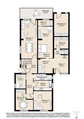 Erdgeschoss vermietetes Haus