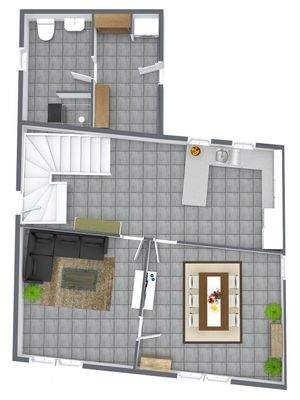 Grundriss-Skizze Untergeschoss