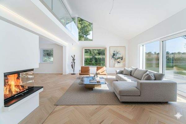 Visualisierung Wohnbereich mit Galerie