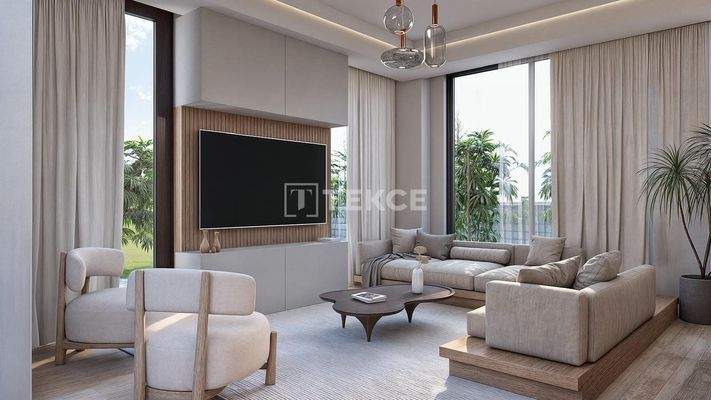 Spacious 5-Bedroom Villas with Pool and Garden in Samanlı