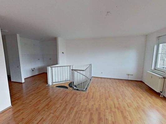 Ansicht II: Wohn- und Esszimmer