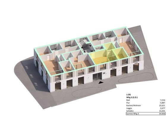 1. OG, Wohnung Nr. 3