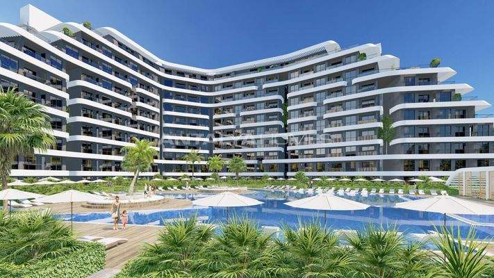 Real Estate in a Project with Pools in Altıntaş Antalya