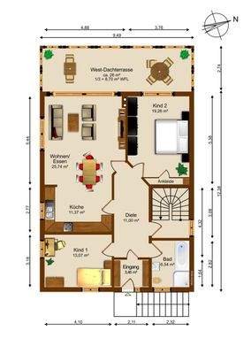 Obergeschoss Grundriss